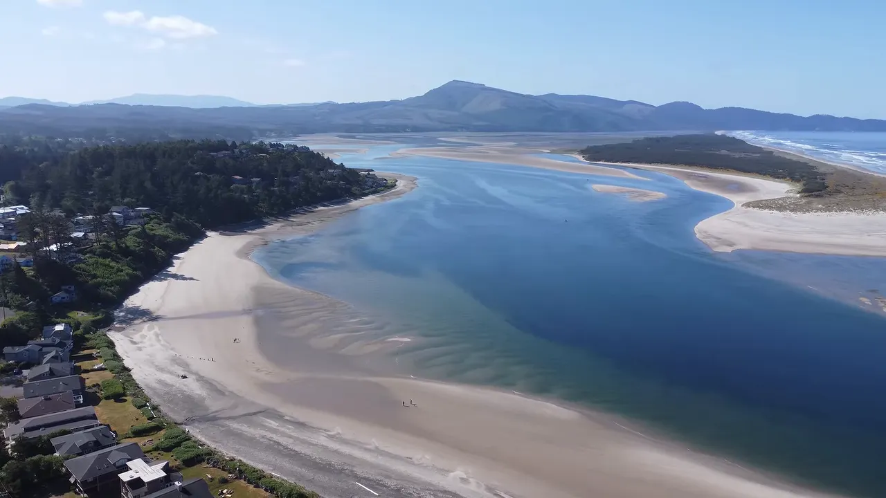Aerial view of Oregon Coast