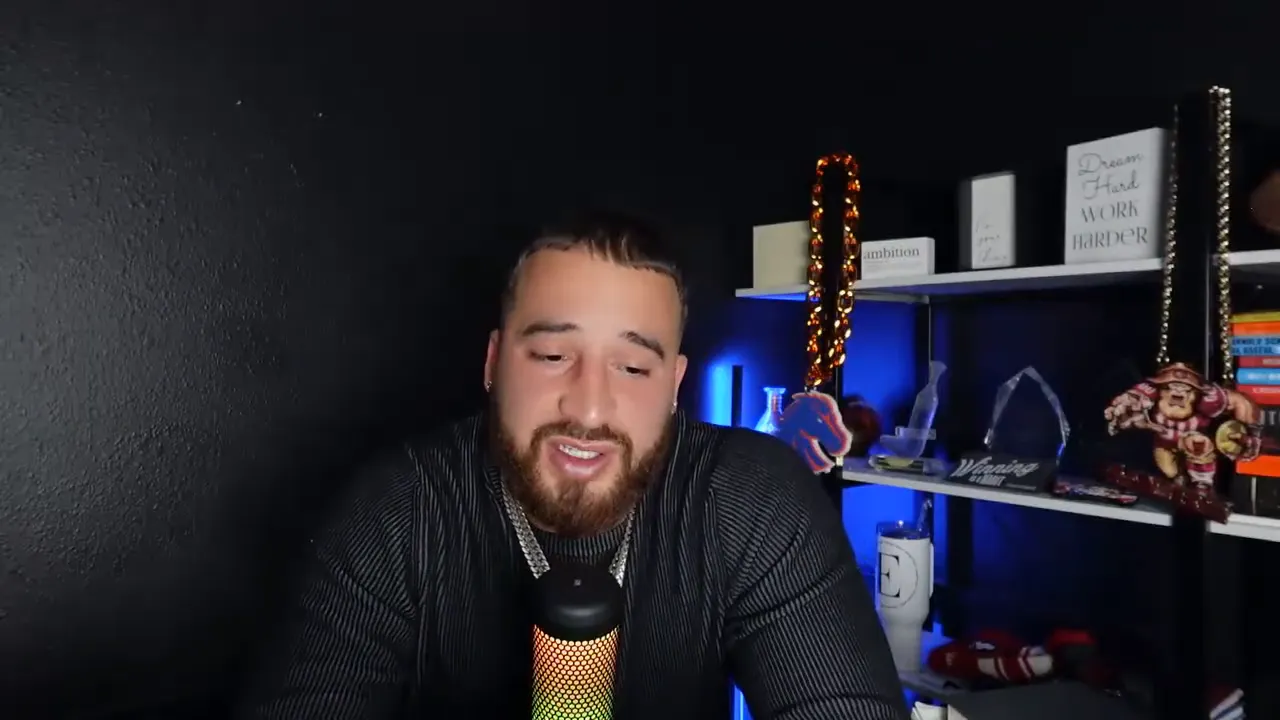 Presenter discussing Boise residential development on camera with microphone and studio shelves