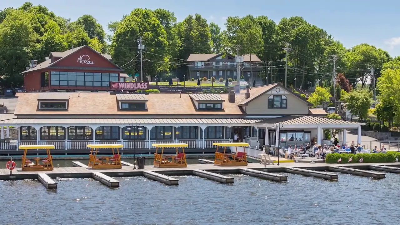 The Windlass on Lake Hopatcong waterfront in Landing, Roxbury New Jersey