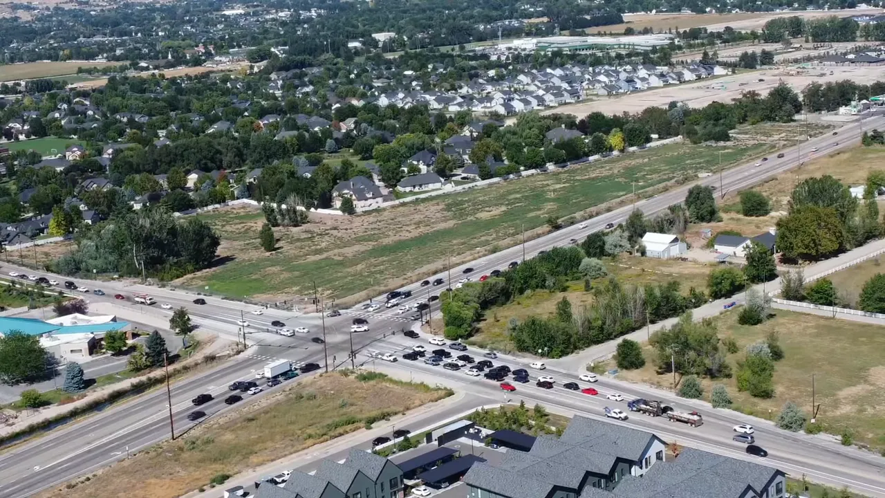 Crowded streets in growing suburbs during peak construction