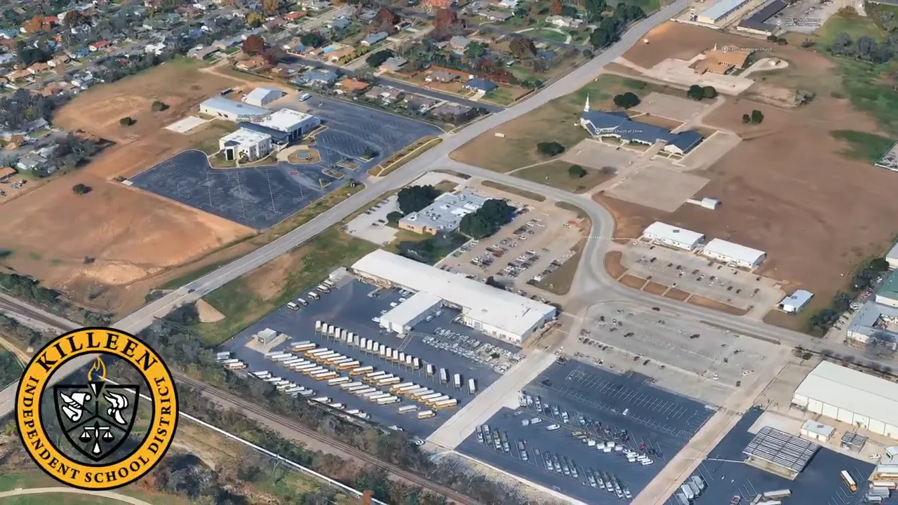 Killeen ISD and Belton ISD school bus and campus photo