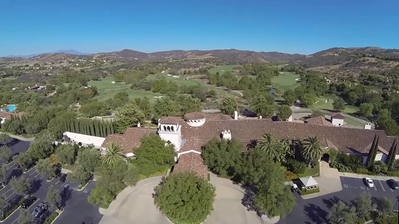 Aerial view of Shady Canyon clubhouse