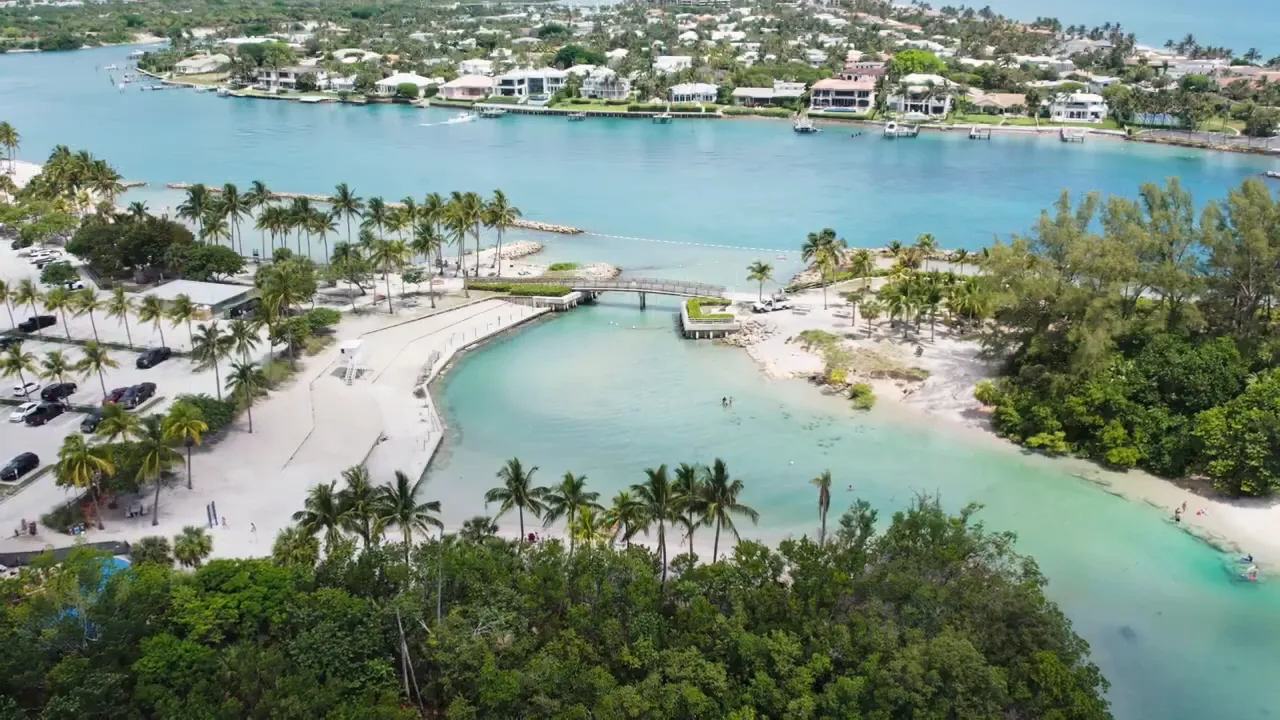 Aerial view of Palm Beach County FL
