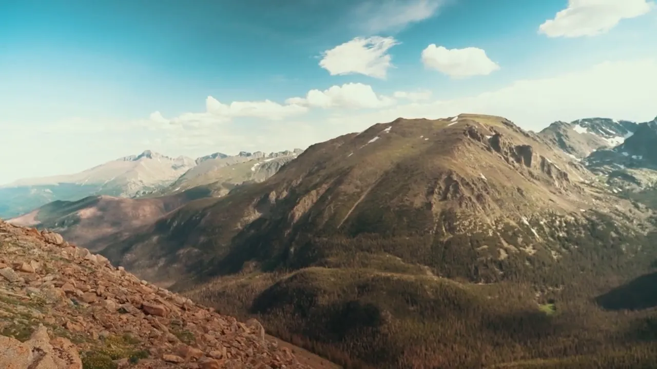 Mountain landscape representing Rocky Mountain National Park area