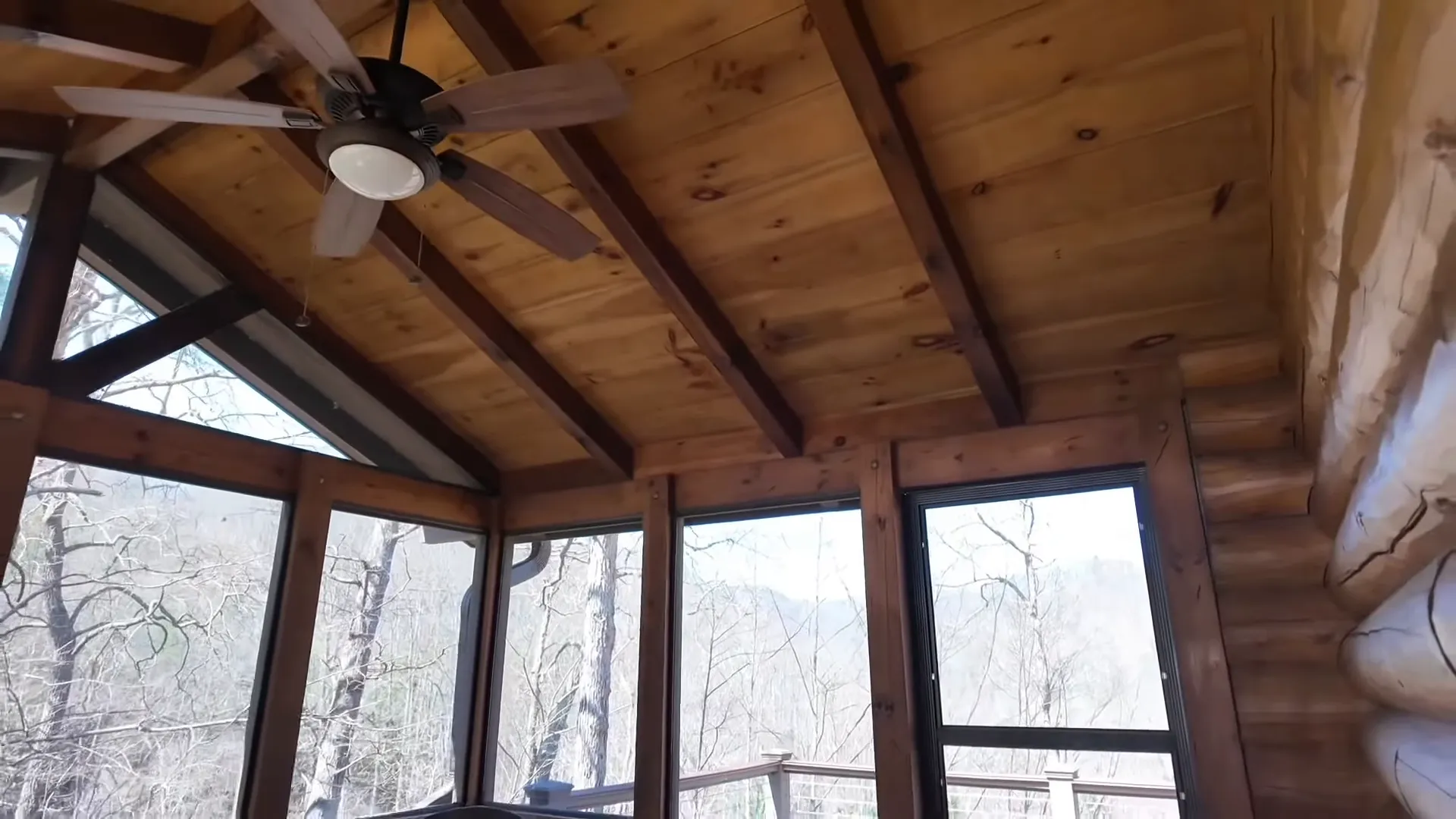 Beautiful outdoor living space with a view in Waynesville NC