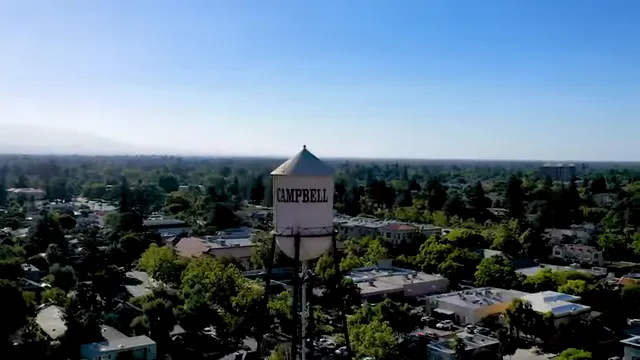 Campbell historic downtown and restaurants