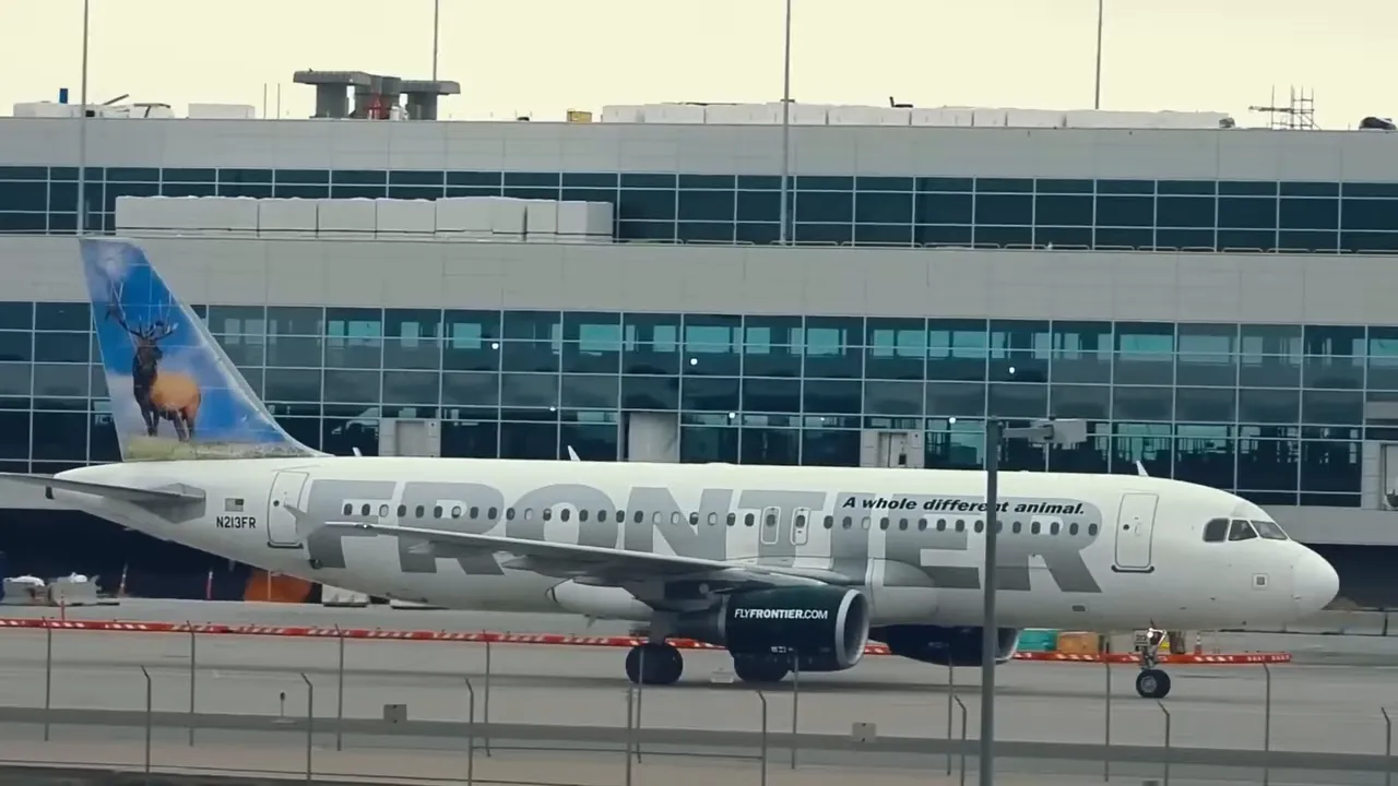 Commercial airplanes parked outside an airport terminal