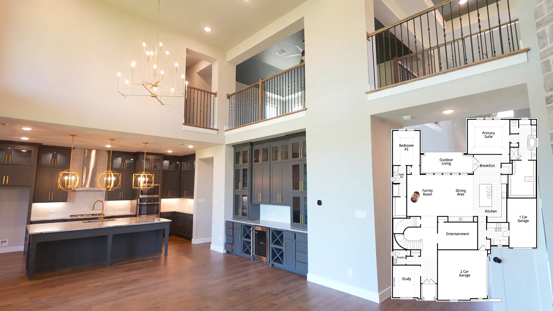 Kitchen with modern amenities