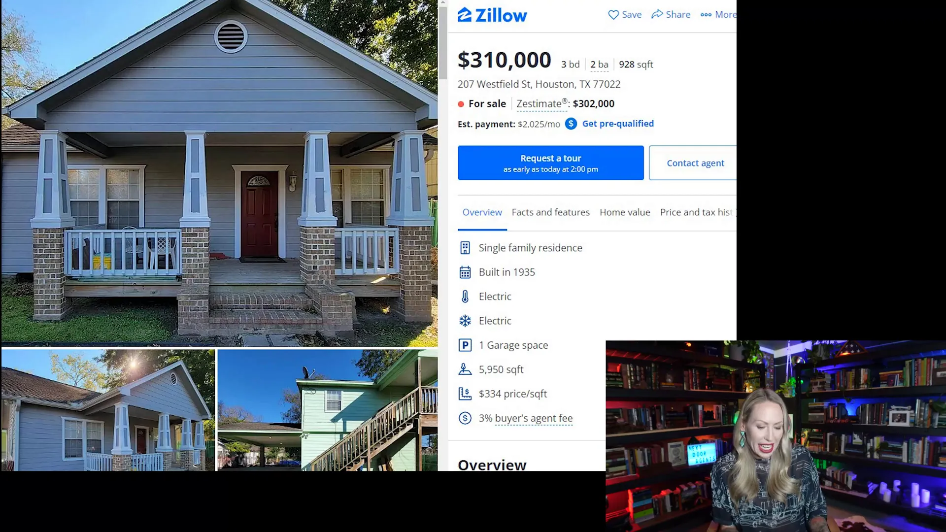 Austin Texas home priced at $399,000 for 975 sq ft