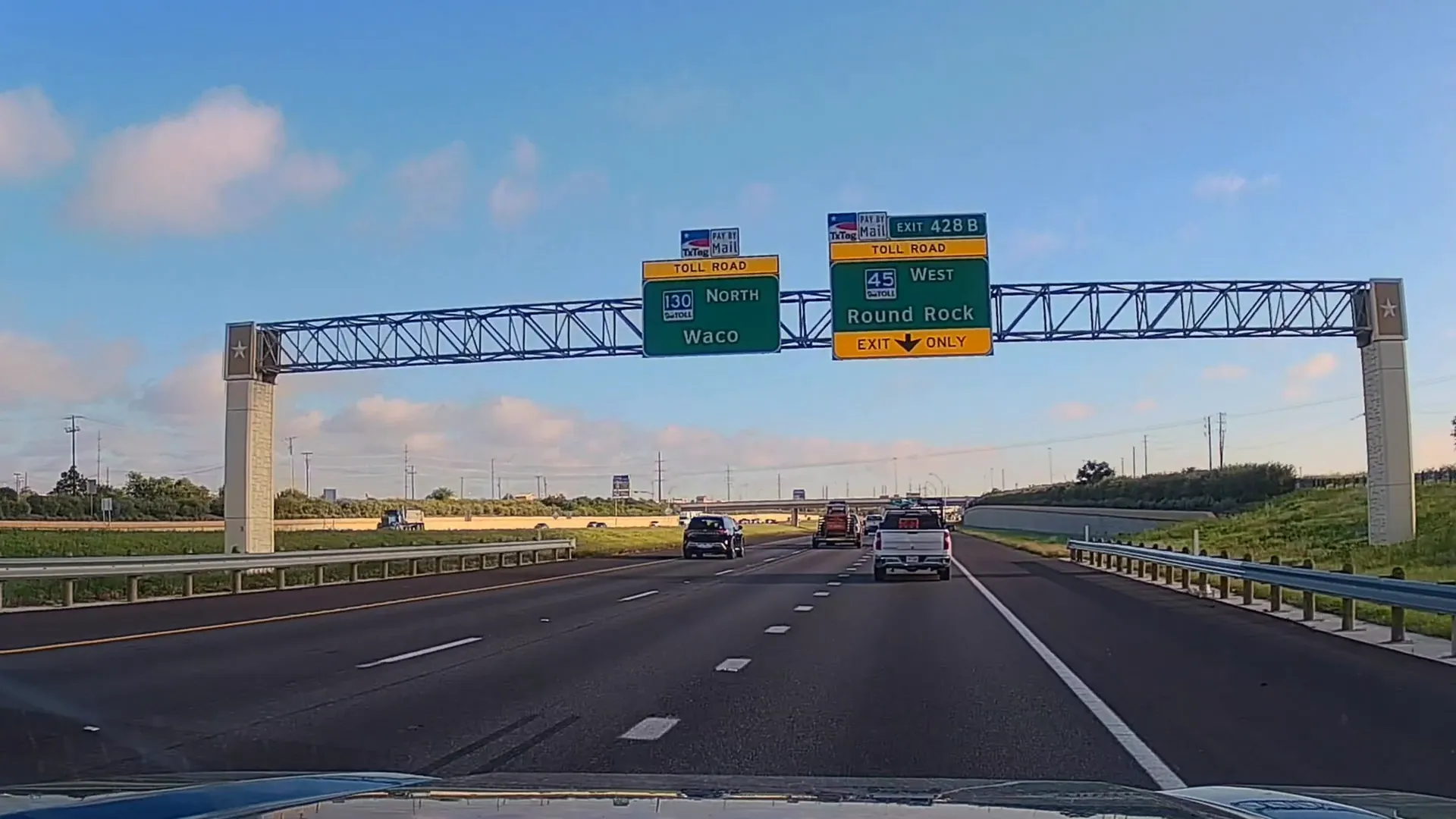 Toll roads 130 and 45 are common commute routes