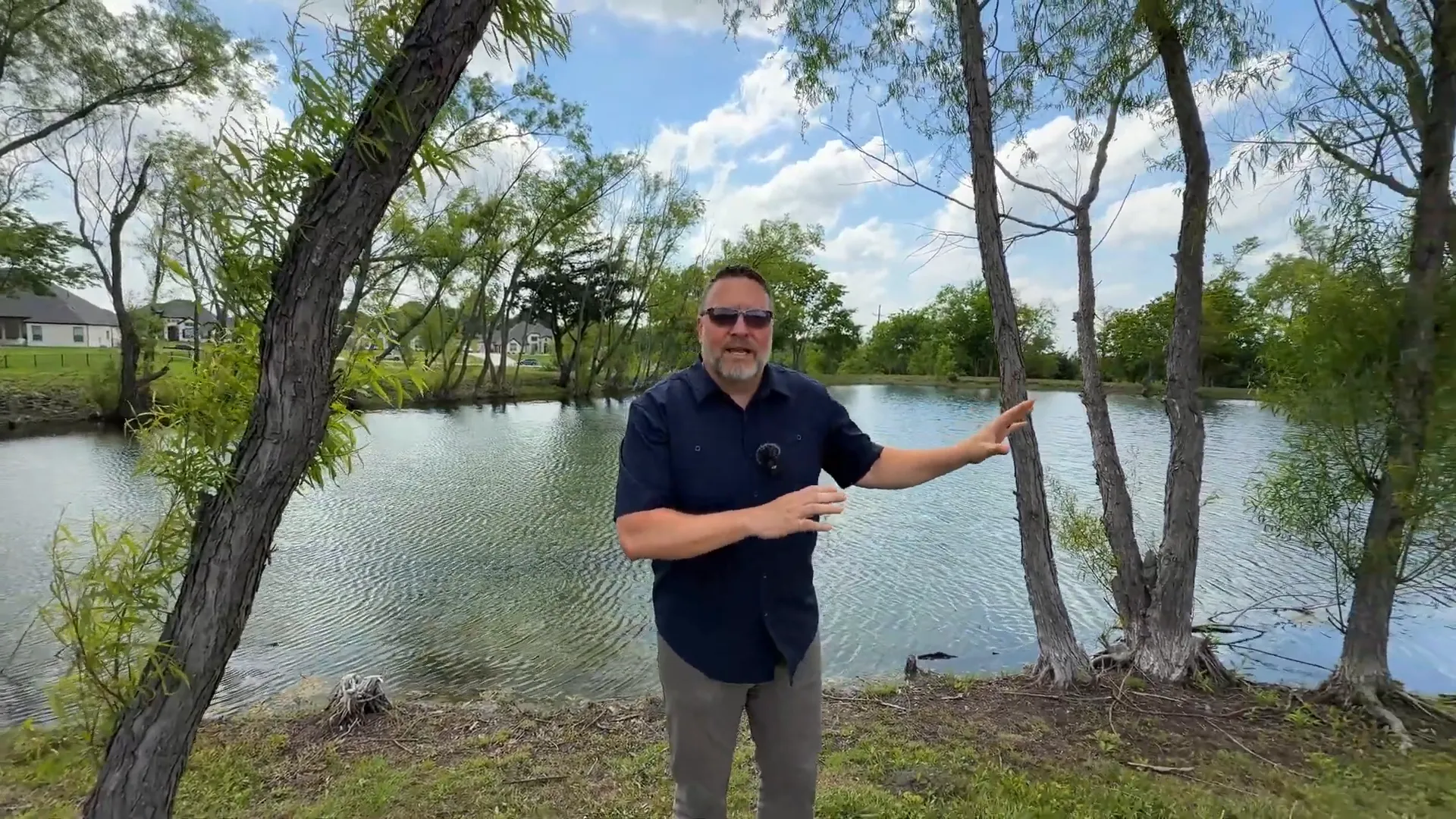 Catch and release pond at entrance of the neighborhood