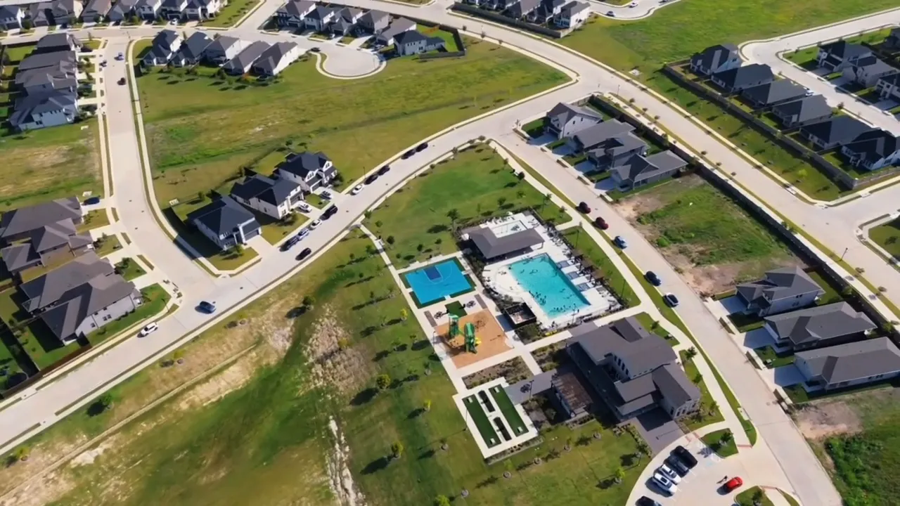 Aerial view of Eastridge in Mckinney TX