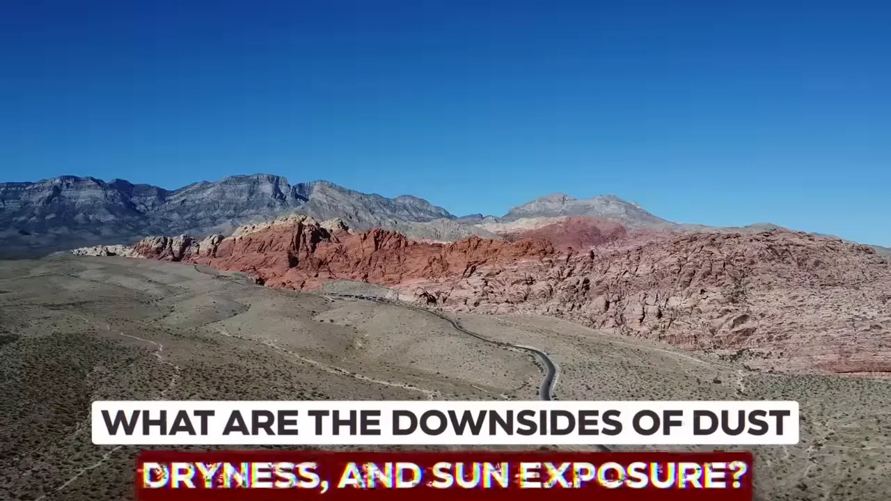 Desert mountains and a green valley landscape