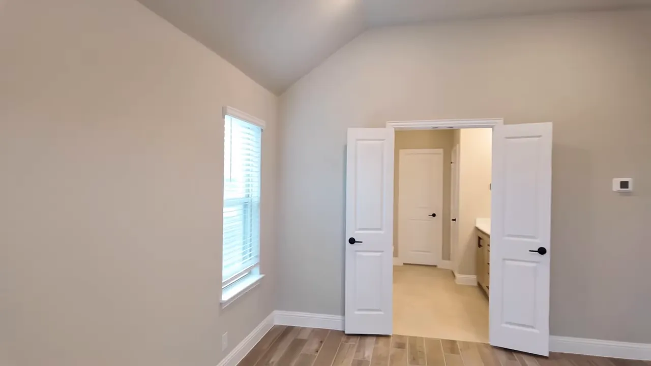 Primary bedroom of new homes in Forney TX