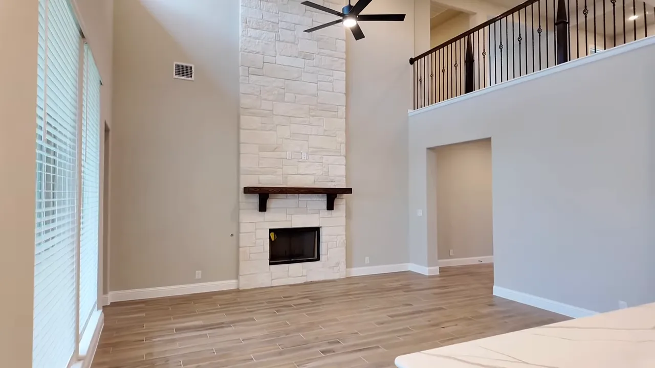 living area of new homes in Forney TX