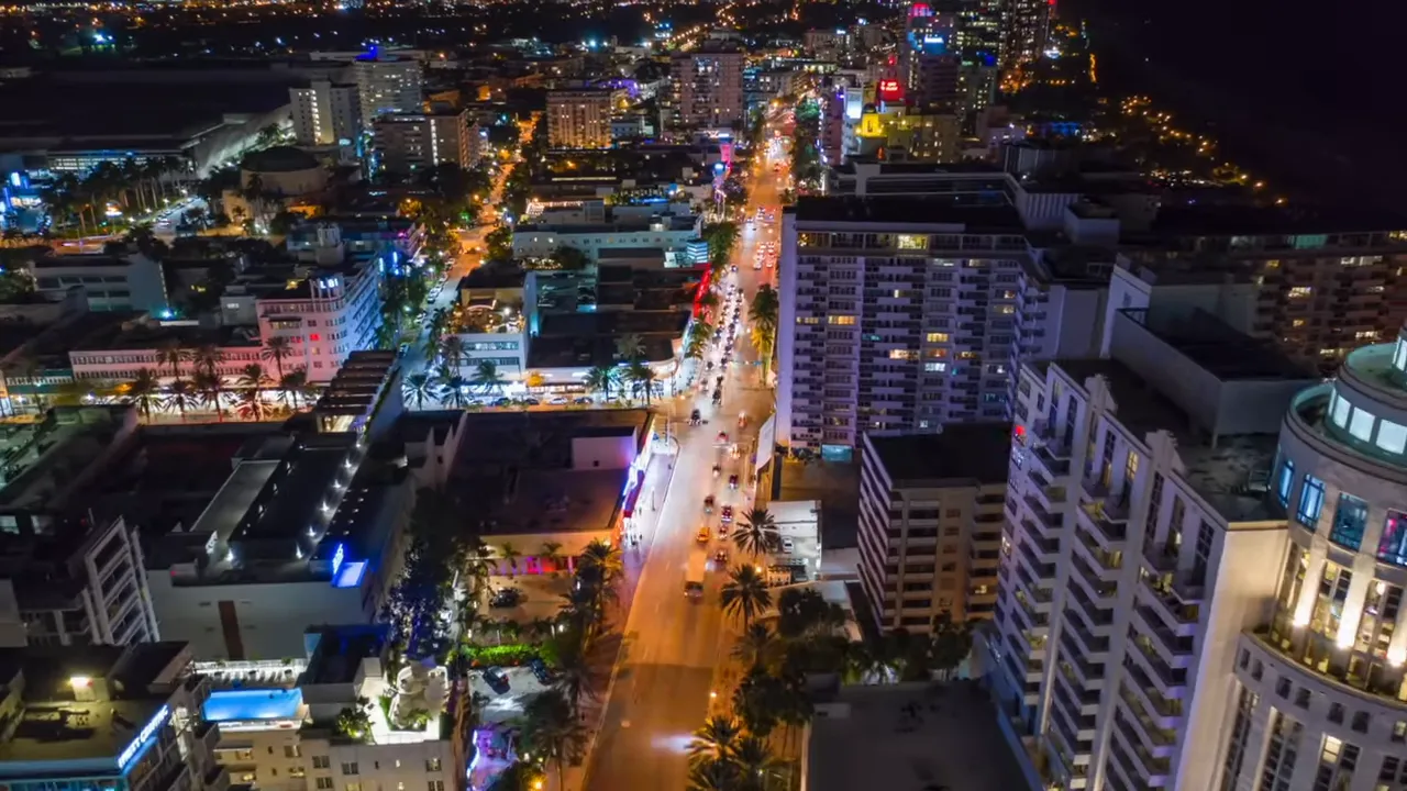 Miami skyline and historic properties with ghost stories