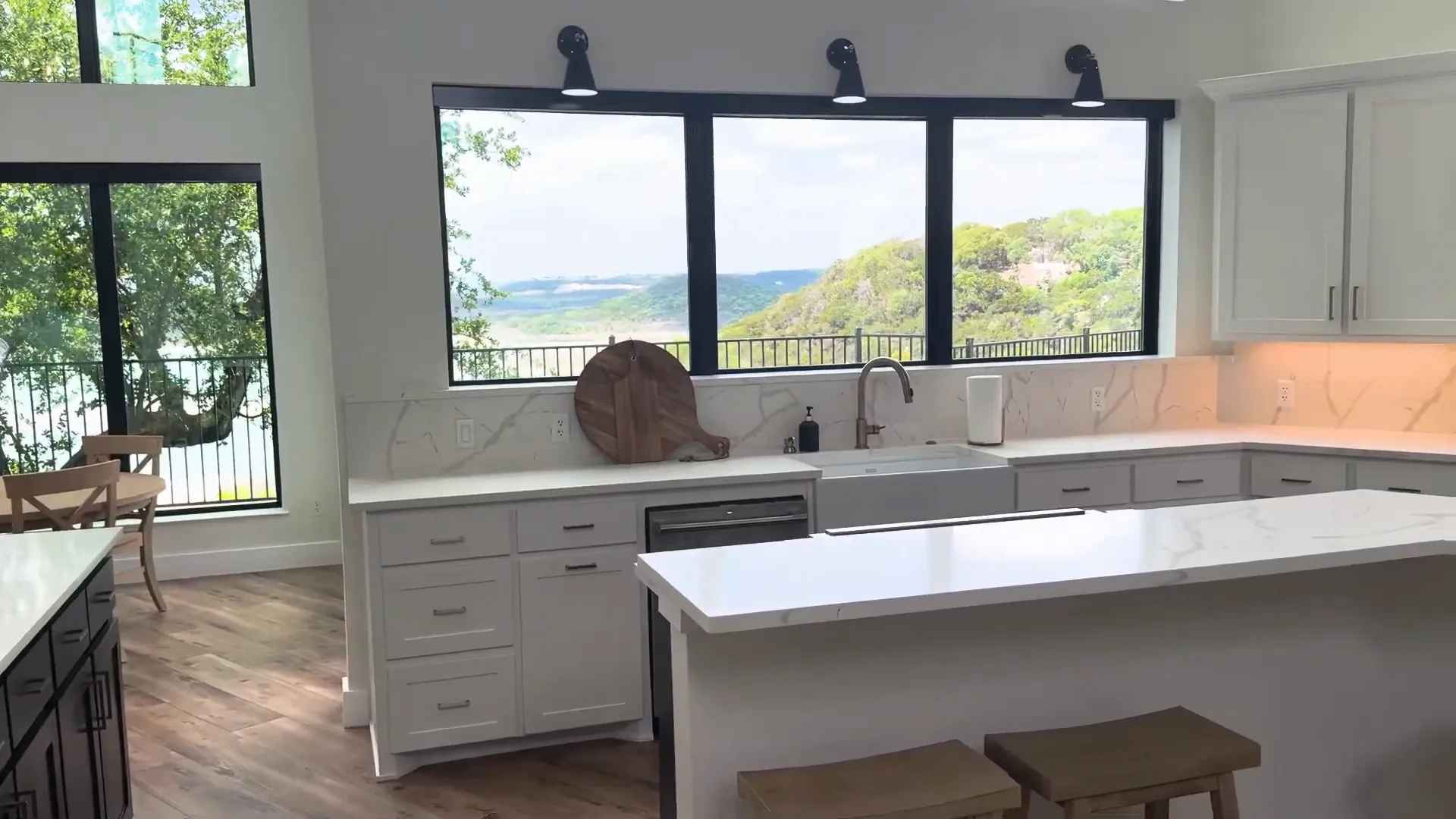 Gourmet kitchen with stainless steel appliances