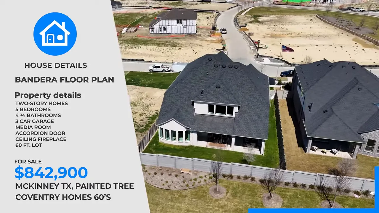 Pricing details and base price displayed for Bandera floor plan