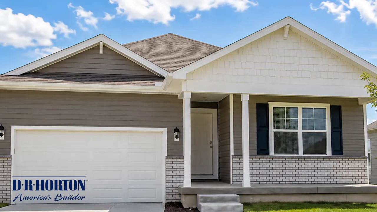 New Bellevue single family home with D R Horton branding