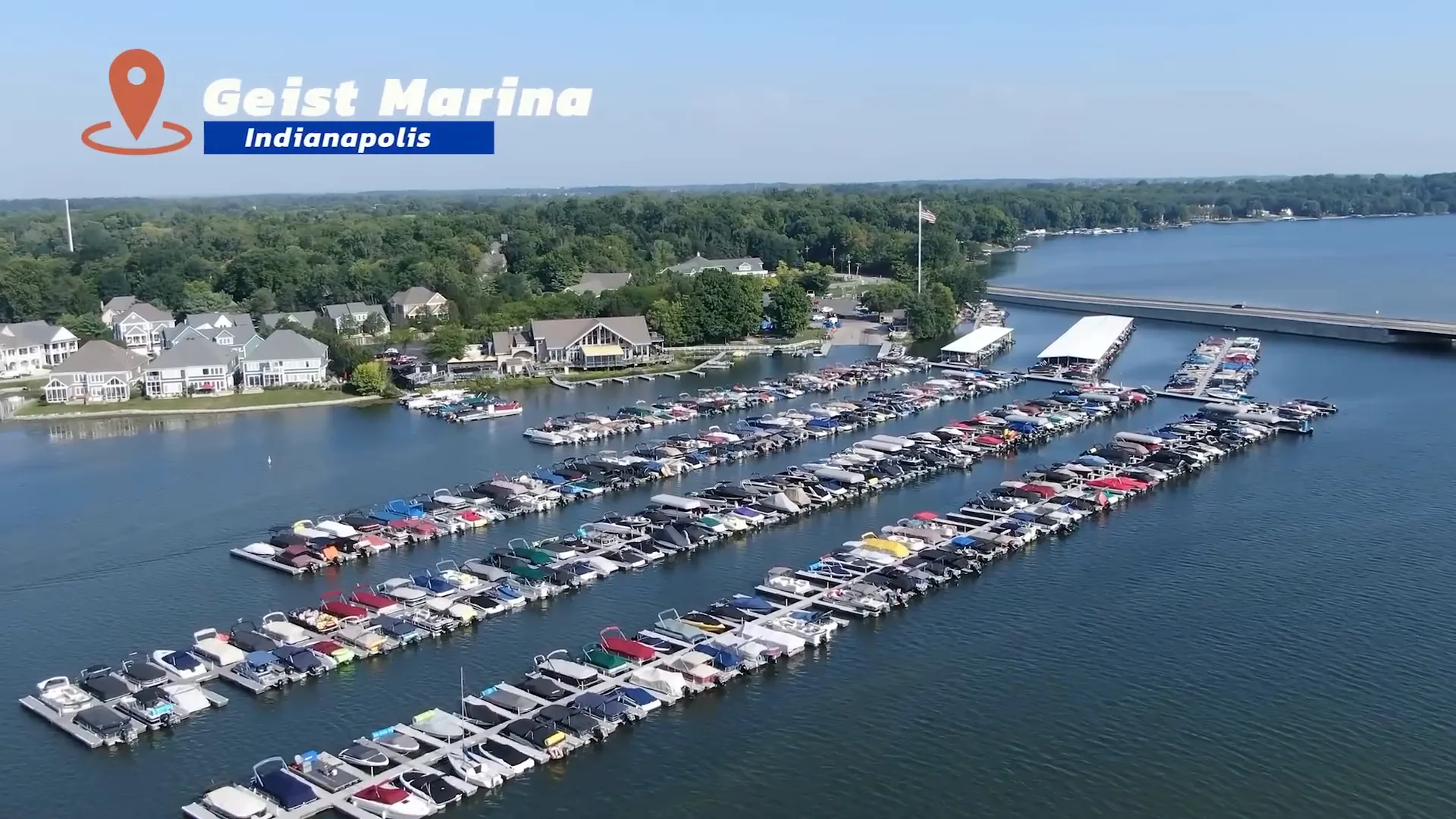 Calm scene at Gist Marina on Gist Reservoir