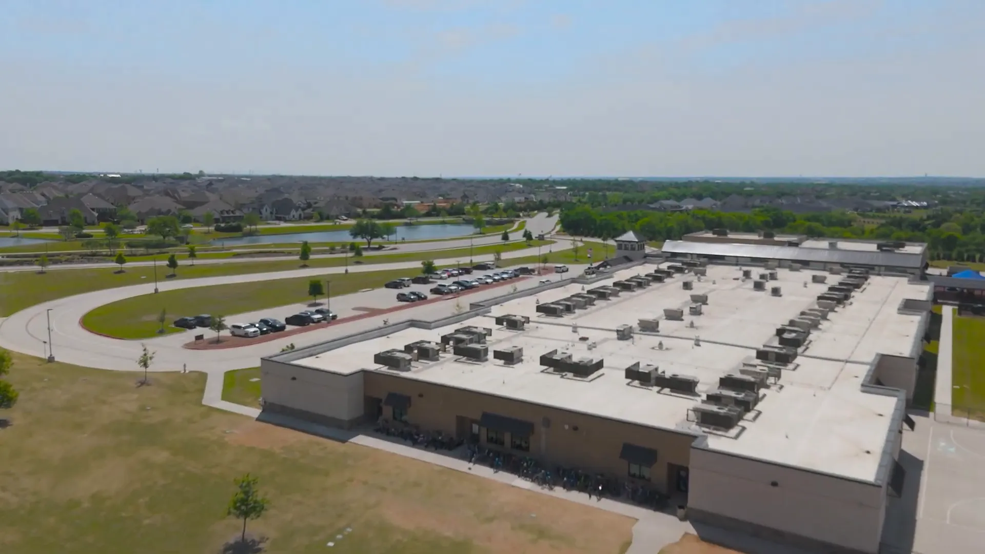 Sam Johnson Elementary School inside Mustang Lakes community