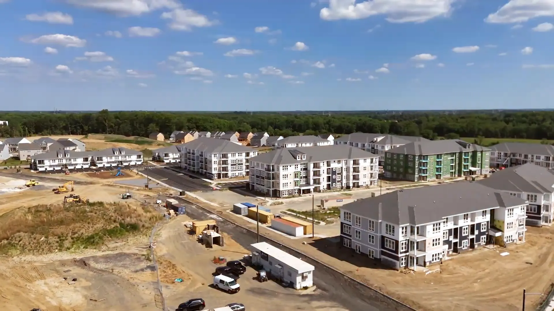 Construction site of new community near Walmart in Lumberton