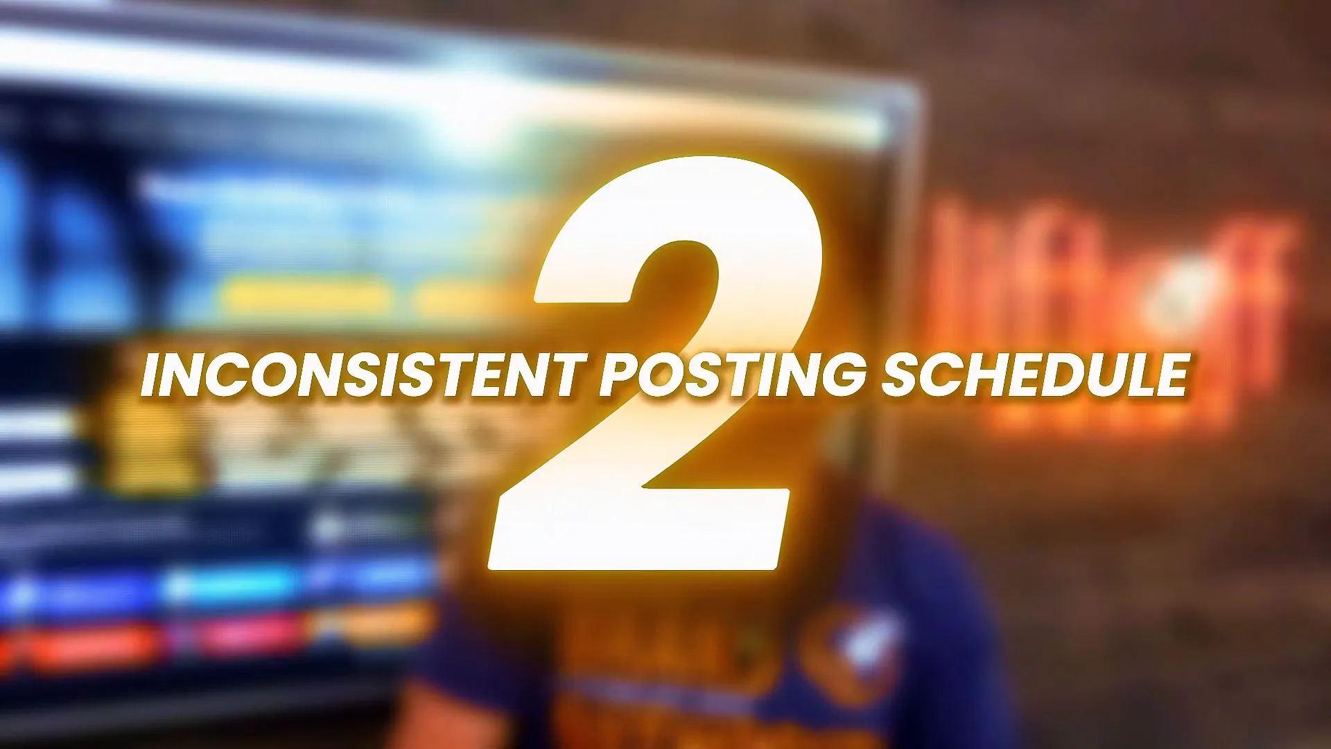 Inconsistent posting schedule example