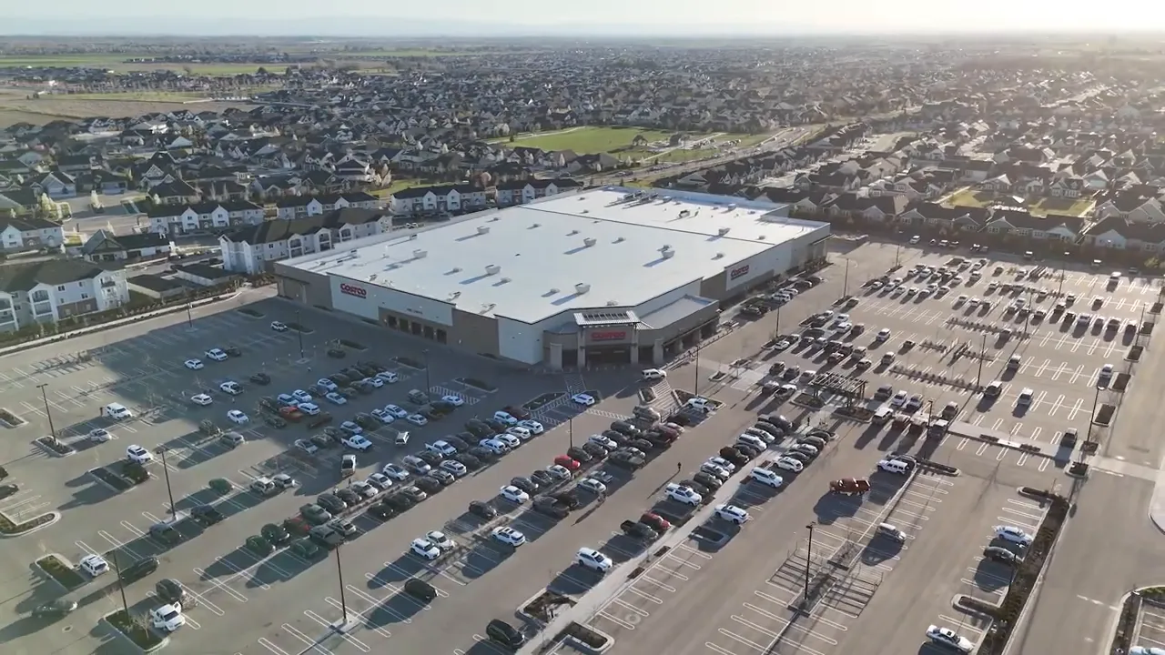 large Scheels store with full parking lot in Meridian