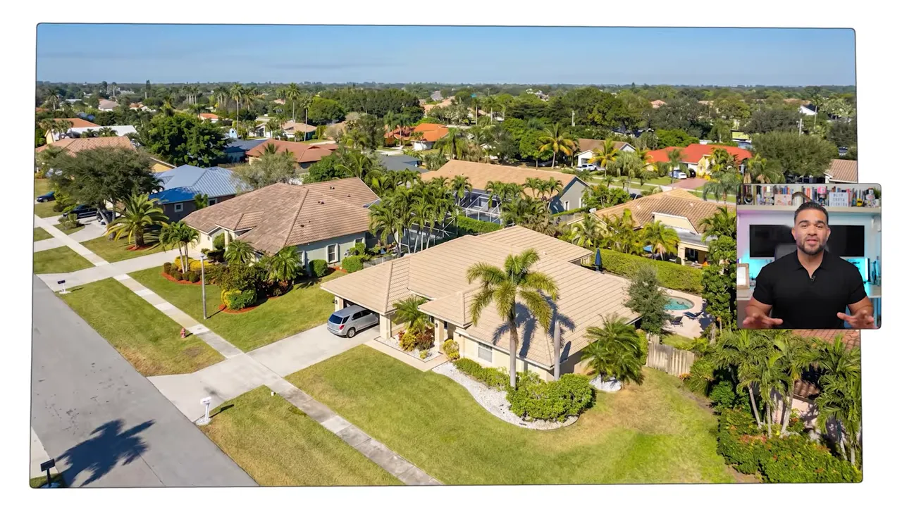 Wide lake view with surrounding homes in Greenview Shores