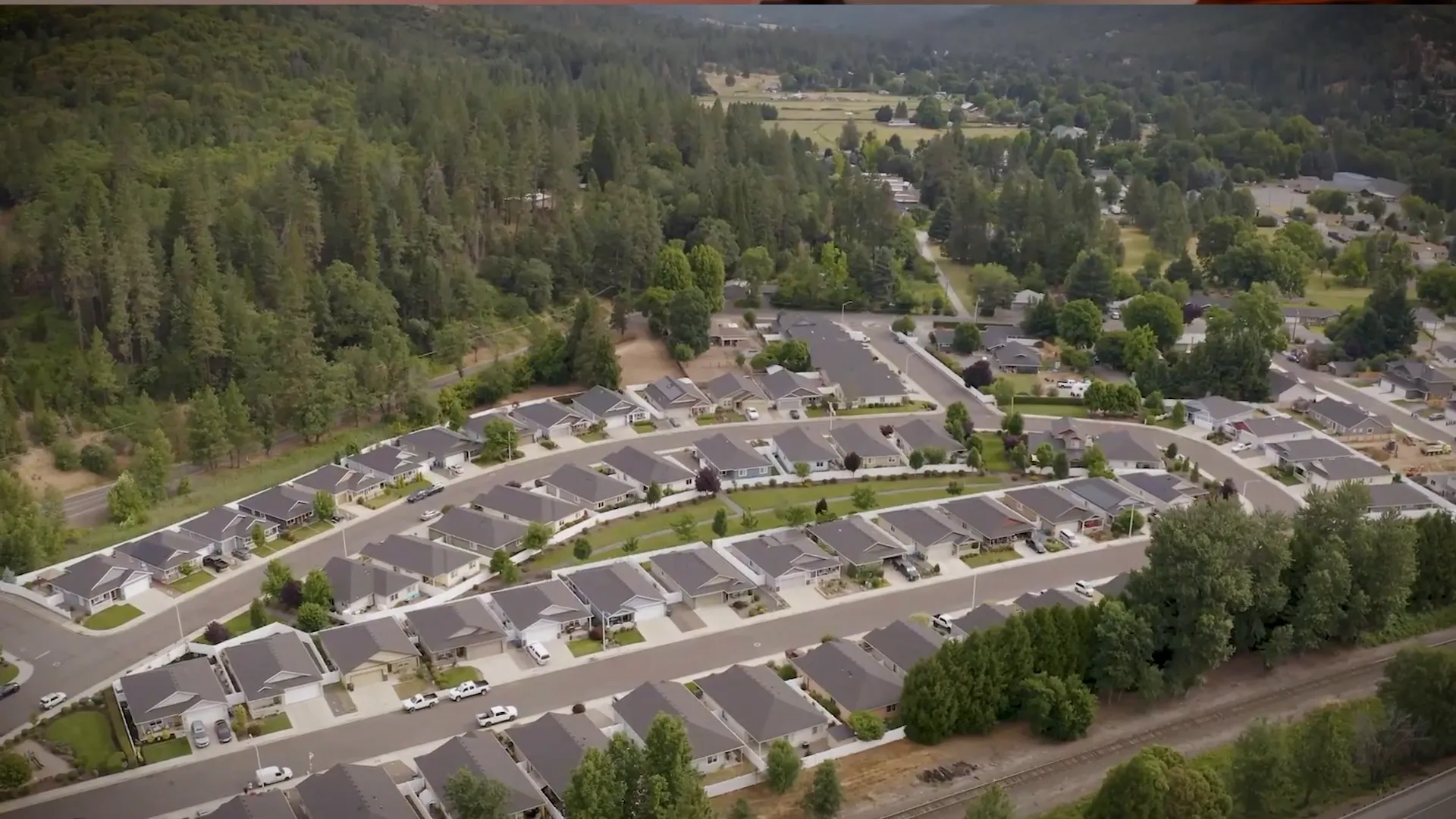 Homes in the Bear Creek area of Medford