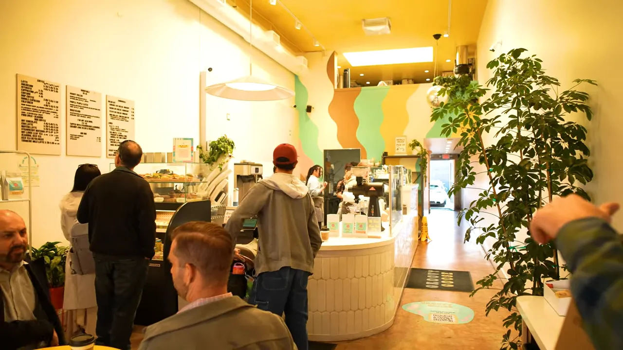 Groovy Goose cafe interior with customers