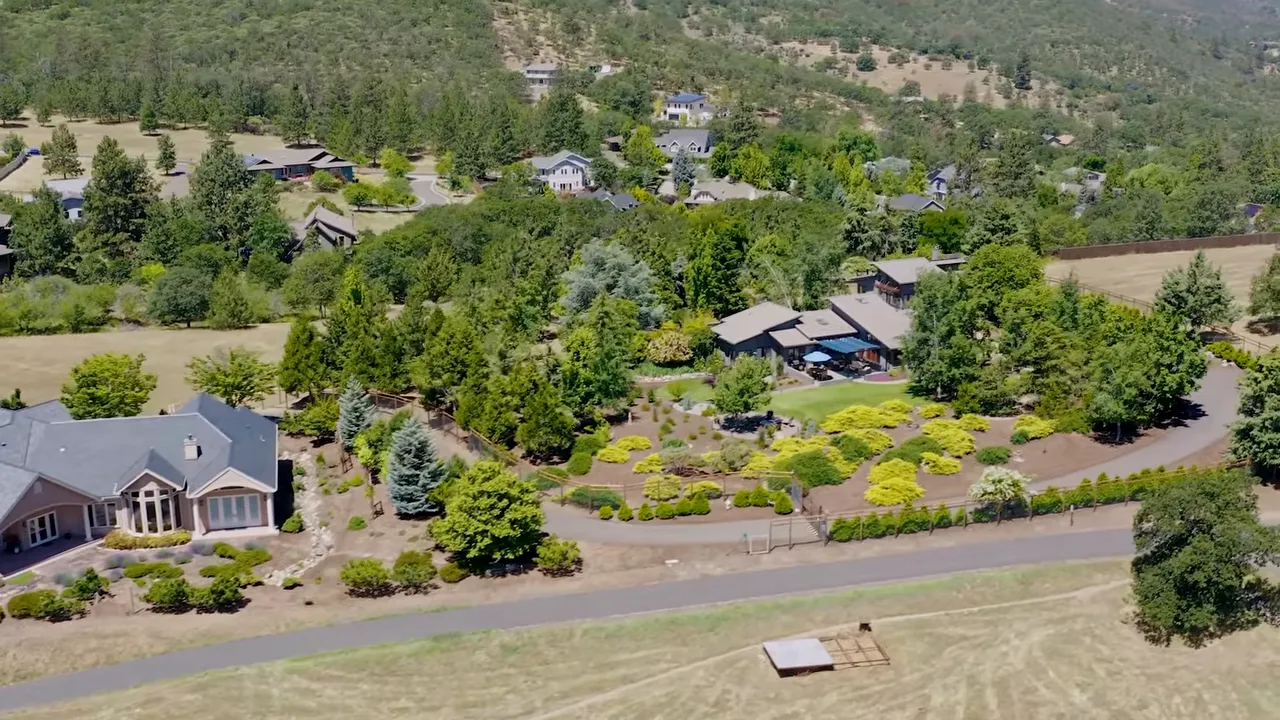 Rural homes with text highlighting defensible space