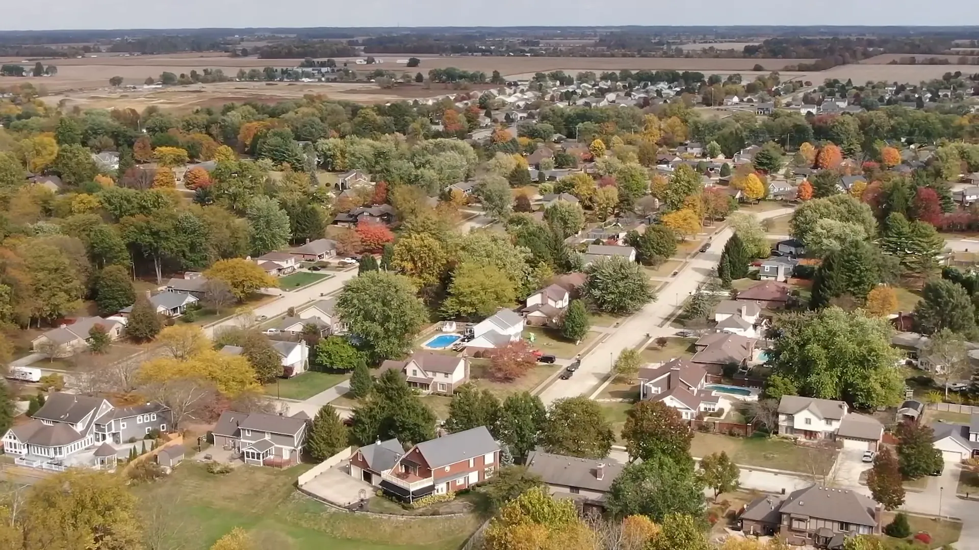 Family-friendly neighborhood street in Greenfield