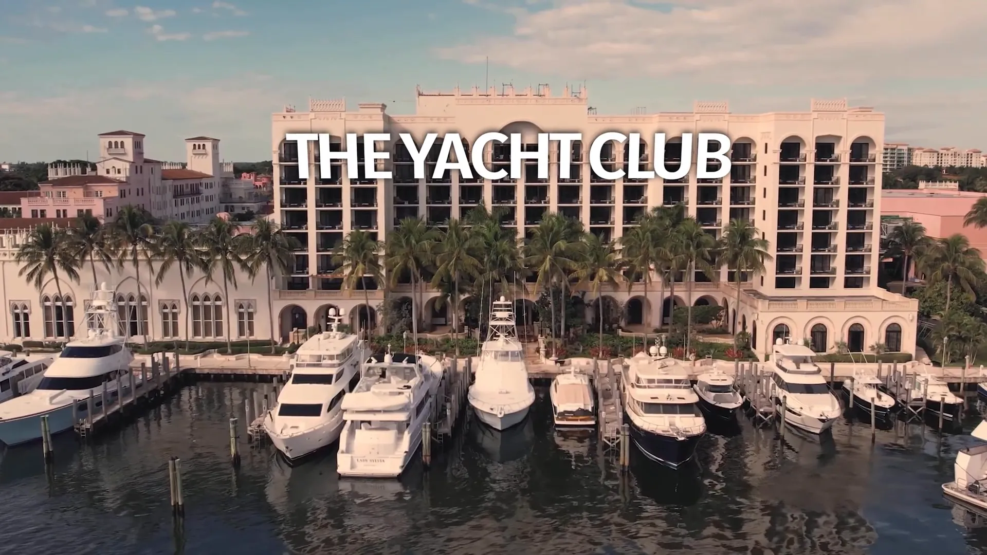 Yacht Club waterfront suites and marina view