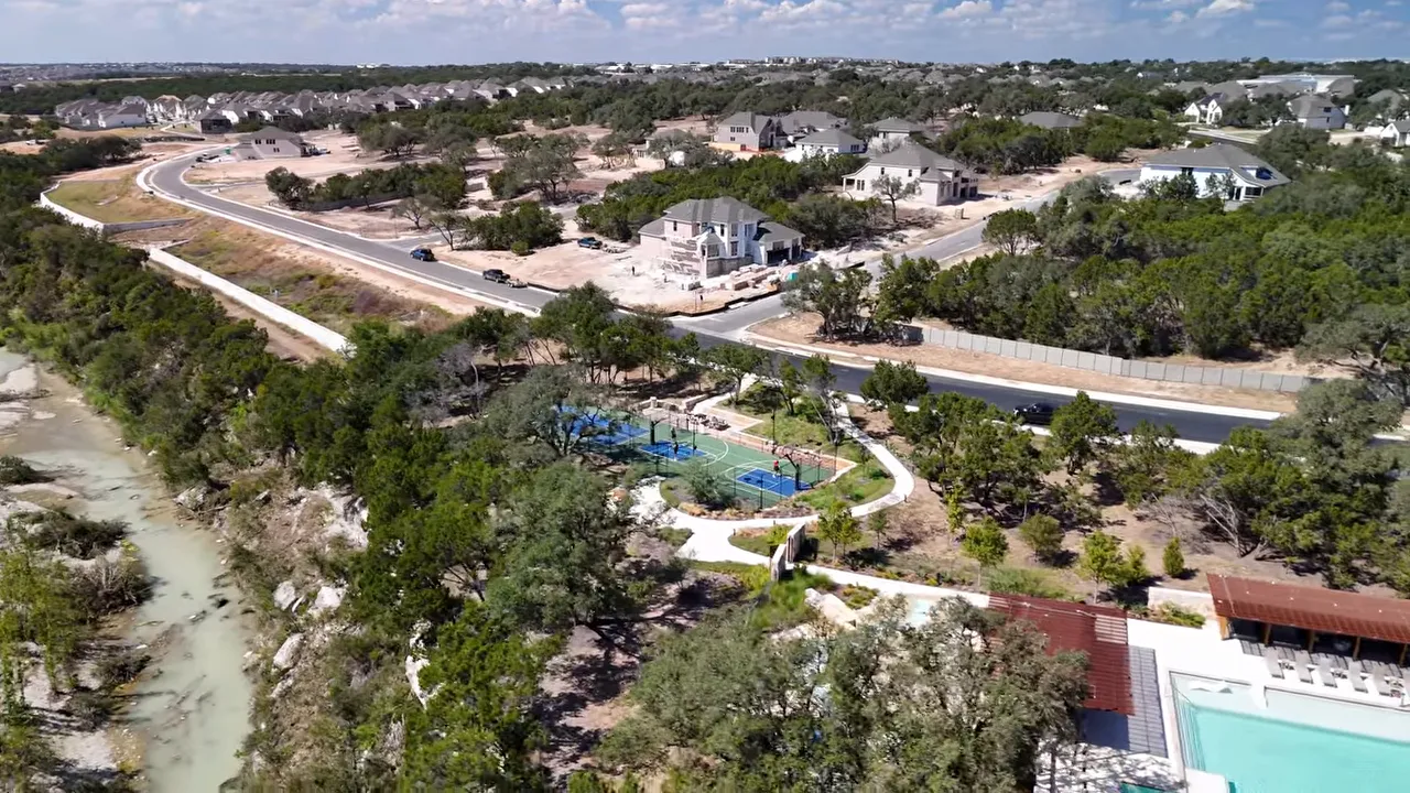 suburban resort-style pool and fitness center amenity