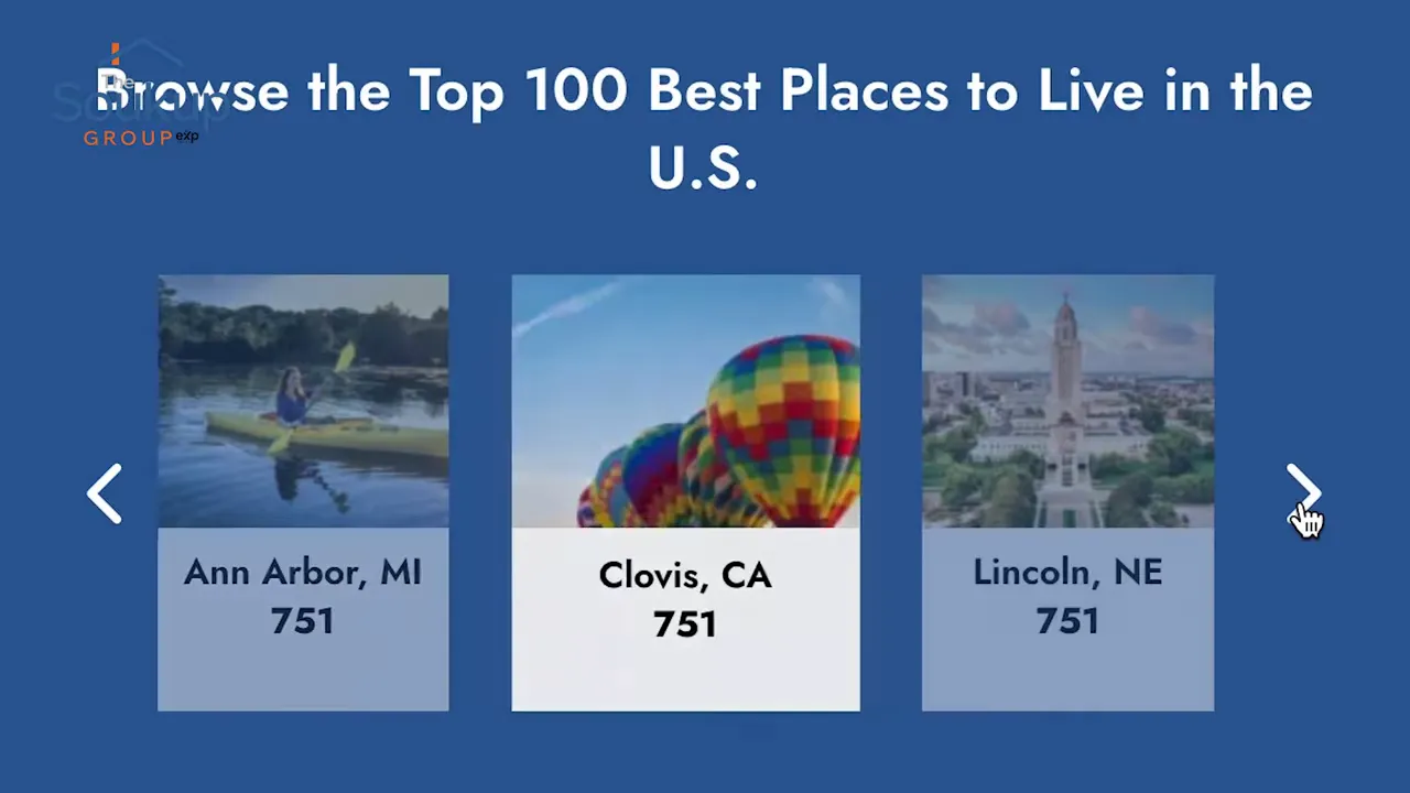 Livability score gauge displaying a score of 799 out of 1000