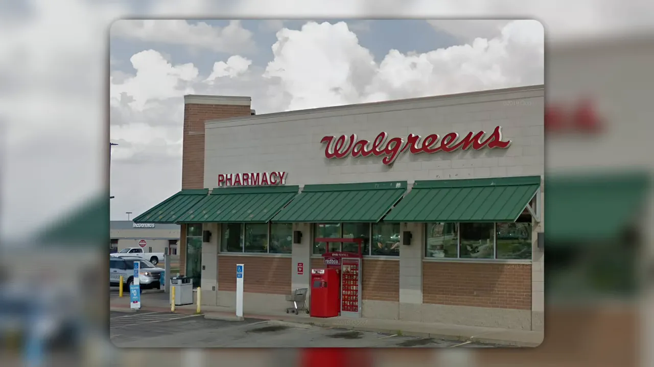 Walgreens storefront with pharmacy sign on the building