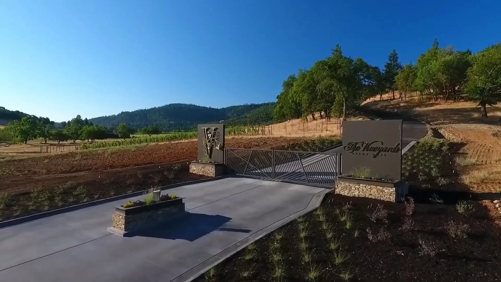 Gated community entrance