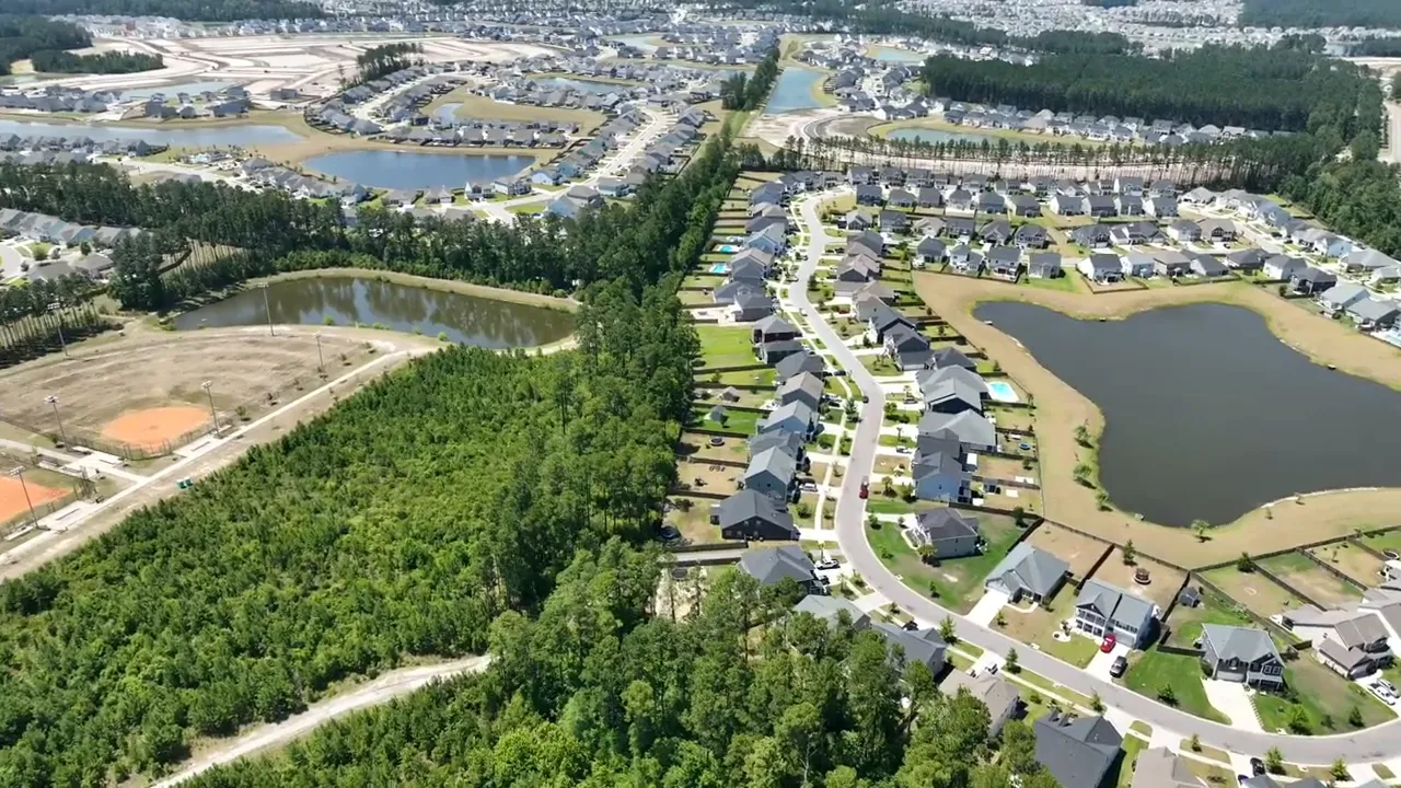 Aerial view of Cane Bay SC