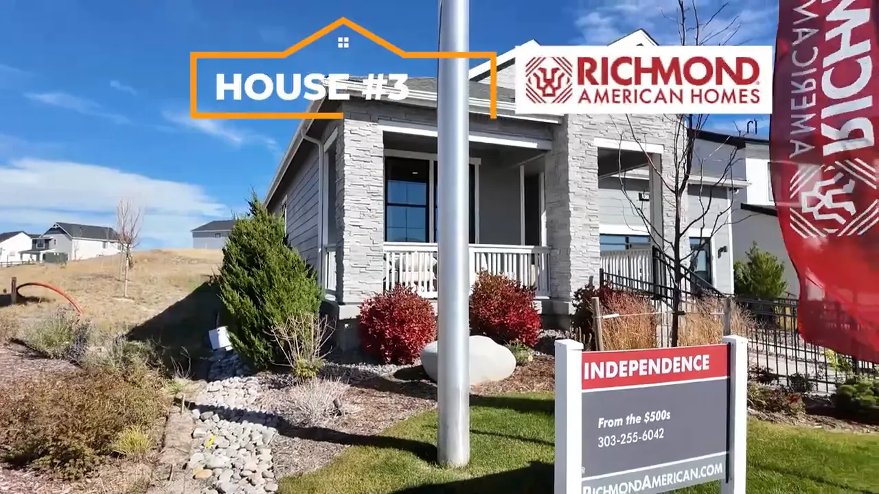 Independence subdivision House #3 Richmond Arlington exterior with Independence sign