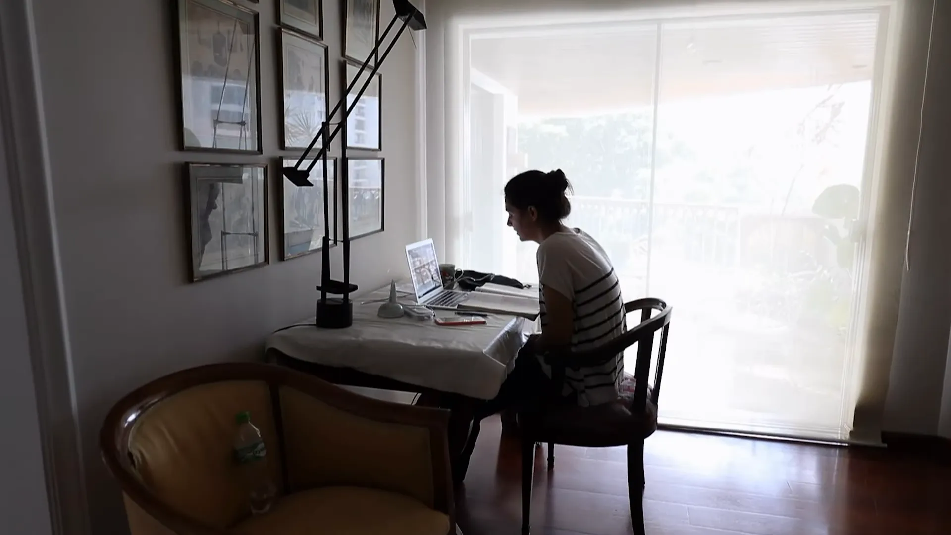 Real estate agent discussing options with clients
