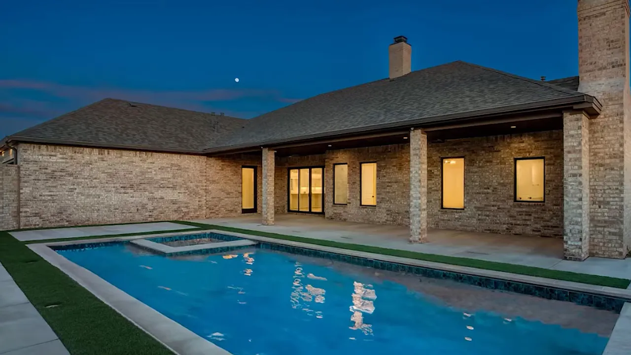 Unfinished pool in Sedona Community home