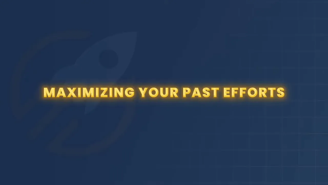 Blue screen with yellow text reading For Your Future Successes