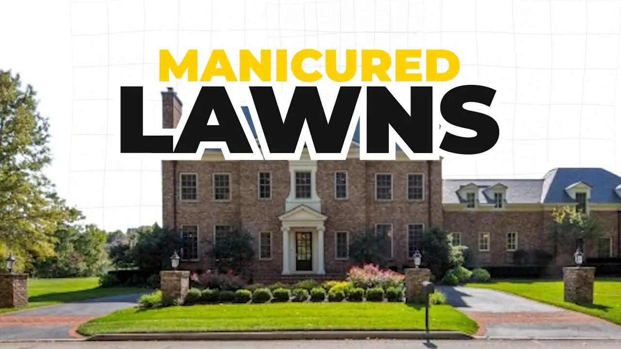 Managed New Albany landscape and architecture exterior