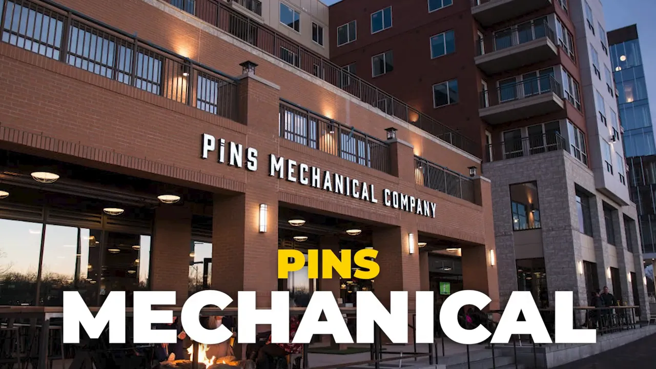 Pins Mechanical Company storefront at Bridge Park in Dublin Ohio
