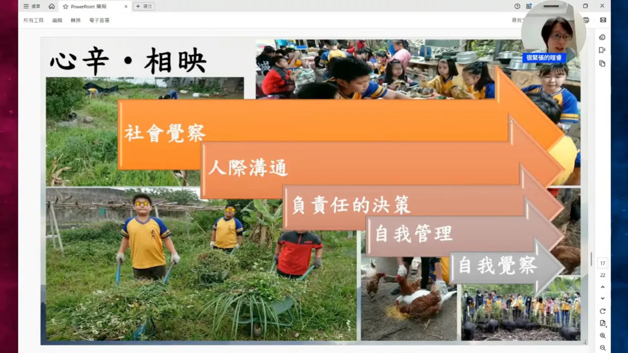 學生在農場學習、體驗勞作的紀錄