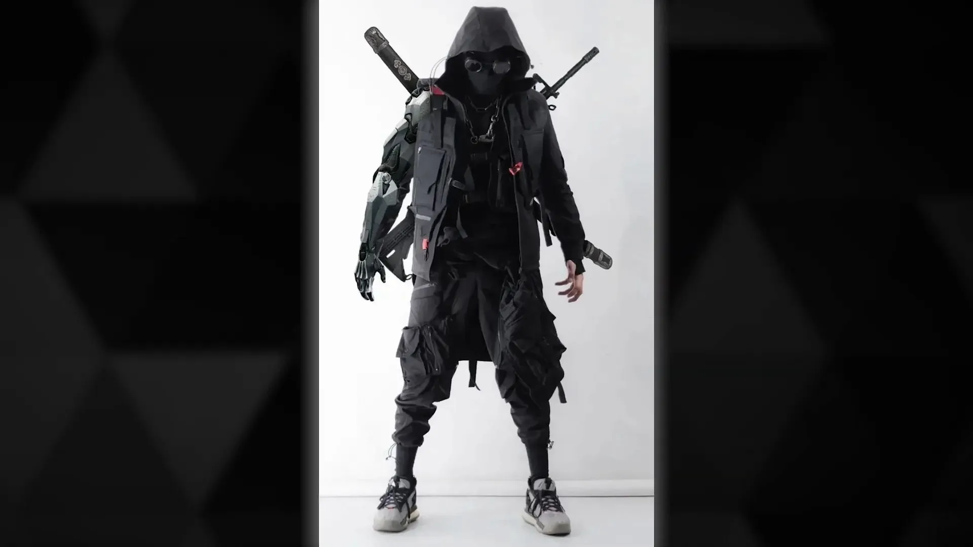 Beispiel für ein Techwear-Outfit