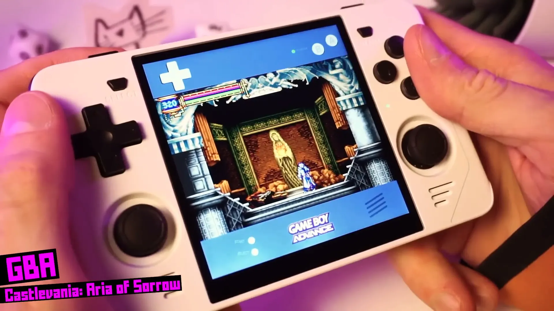 Showing gameplay of Game Boy on RGB30