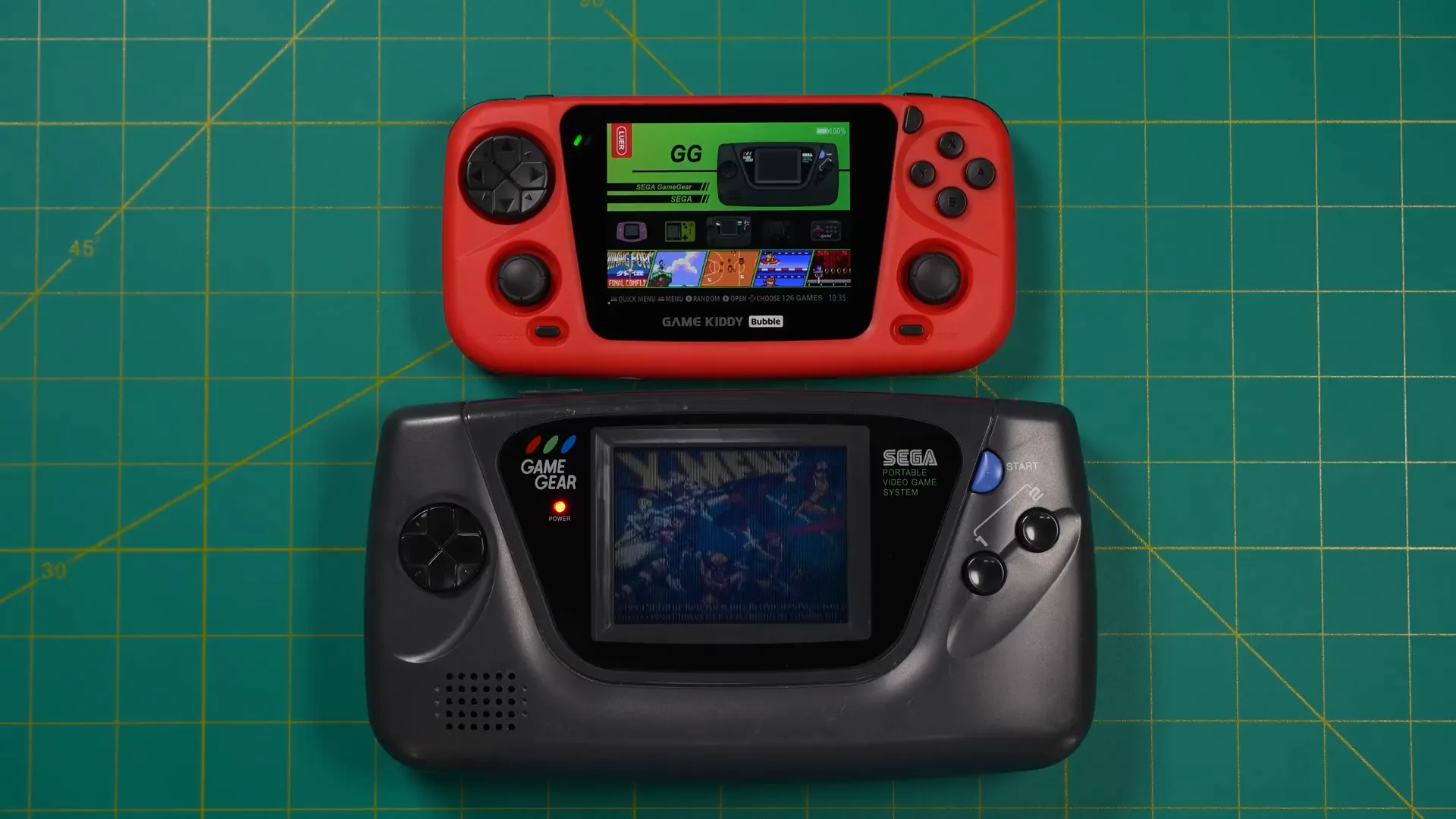 Size comparison with original Game Gear