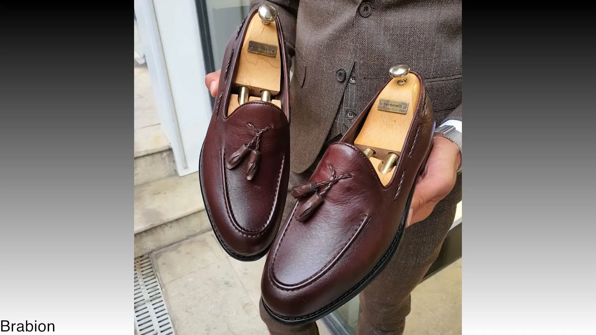 Tassel loafers adding flair to an outfit